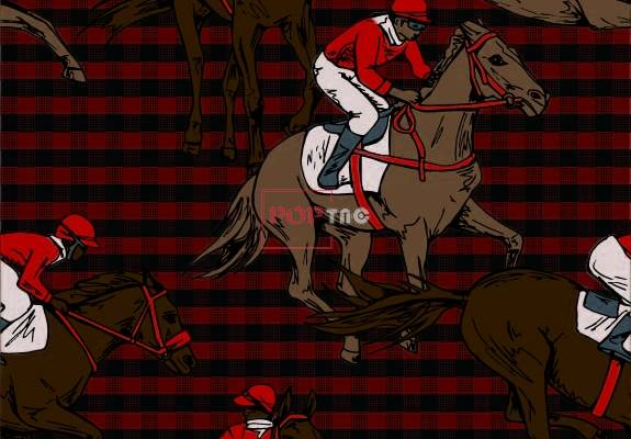 几何格子赛马印花图案服装纺织数码印花花型素材