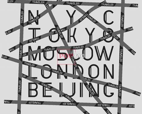 几何线条字母印花图案服装裁片T恤卫衣烫图印花花型素材