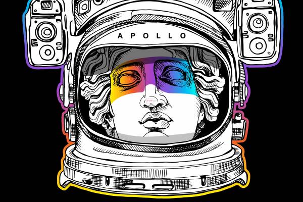 卡通太空人范思哲图案字母印花服装裁片T恤卫衣烫图印花花型素材