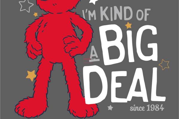 卡通动漫芝麻街字母印花图案服装裁片T恤卫衣烫图印花花型素材