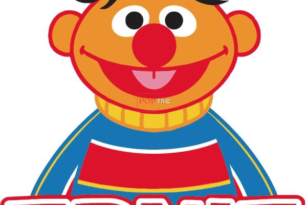 卡通动漫芝麻街印花图案服装裁片T恤卫衣烫图印花花型素材