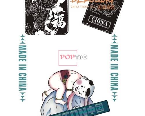 国潮人物图案印花图案服装裁片T恤卫衣烫图印花花型素材