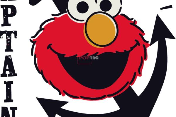 卡通动漫芝麻街字母船锚印花图案服装裁片T恤卫衣烫图印花花型素材