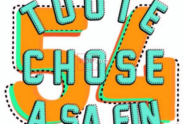 字母数字印花图案服装裁片T恤卫衣烫图印花花型素材