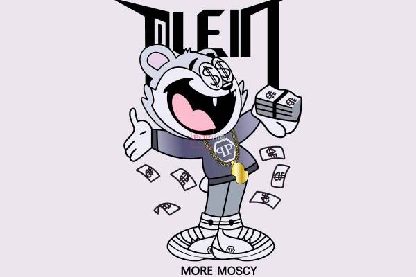 卡通动物图案字母潮牌印花服装裁片T恤卫衣烫图印花花型素材