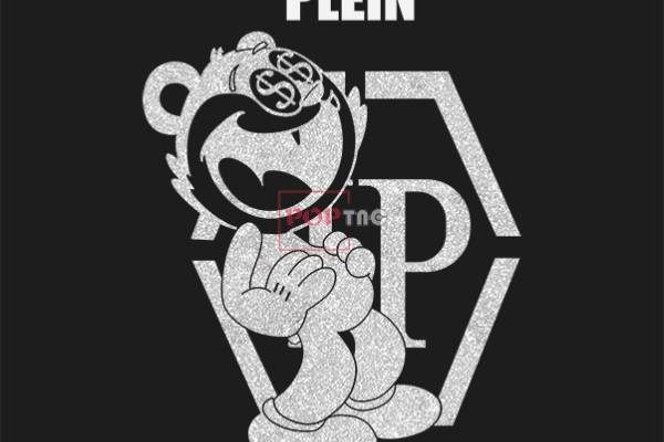 卡通动物图案字母潮牌印花服装裁片T恤卫衣烫图印花花型素材