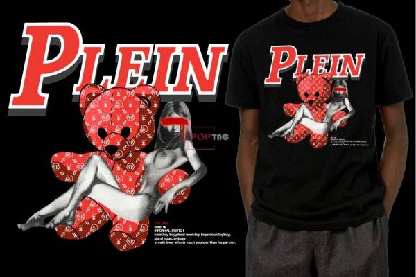 卡通动物潮牌熊印花图案服装裁片T恤卫衣烫图印花花型素材