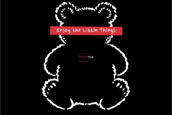 卡通动物潮牌熊字母印花图案服装裁片T恤卫衣烫图印花花型素材