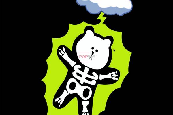 卡通动物潮牌熊云朵印花图案服装裁片T恤卫衣烫图印花花型素材