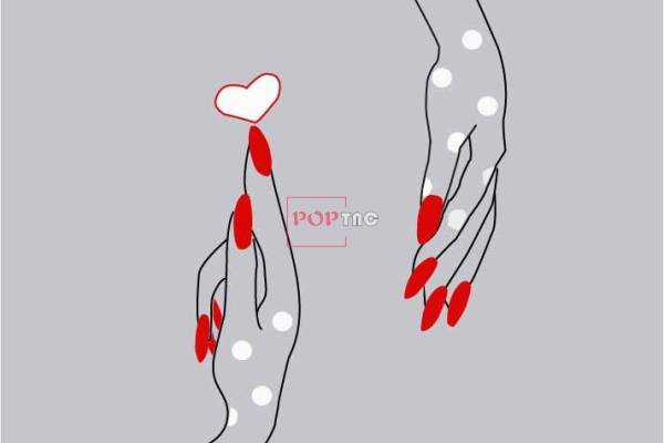 卡通手掌爱心印花图案服装裁片T恤卫衣烫图印花花型素材