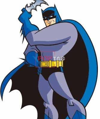 卡通动漫蝙蝠侠字母印花图案服装裁片T恤卫衣烫图印花花型素材