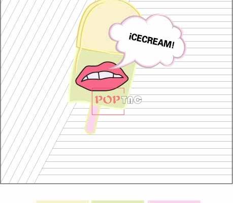 几何线条卡通雪糕字母印花图案服装裁片T恤卫衣烫图印花花型素材