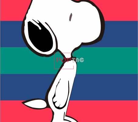 卡通动物小狗条子印花图案服装裁片T恤卫衣烫图印花花型素材