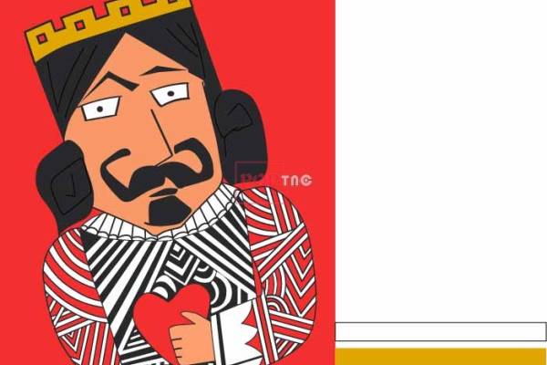 卡通人物国王印花图案服装裁片T恤卫衣烫图印花花型素材