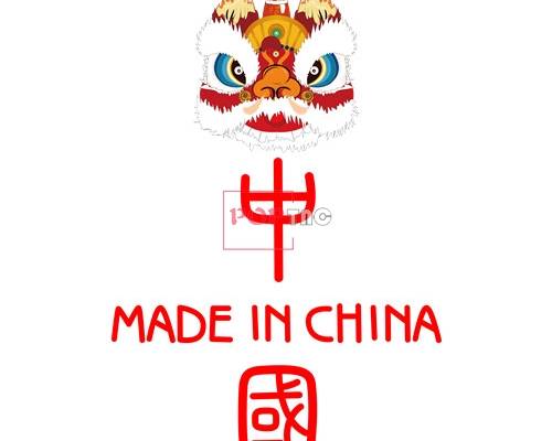 中国风花纹舞狮印花图案服装裁片T恤卫衣烫图印花花型素材