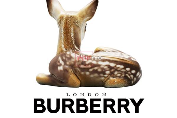 动物梅花鹿字母印花图案服装裁片T恤卫衣烫图印花花型素材