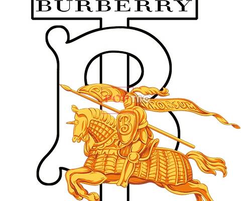 潮牌BURBERRY印花图案服装裁片T恤卫衣烫图印花花型素材