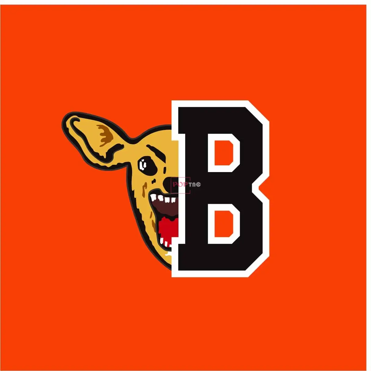 动物字母B印花图案服装裁片T恤卫衣烫图印花花型素材