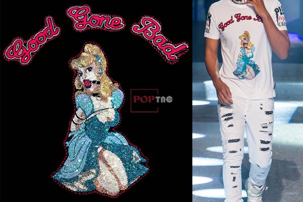 人物字母印花图案服装裁片T恤卫衣烫图印花花型素材