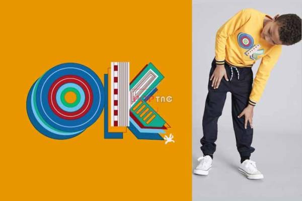 字母图案OK印花服装裁片T恤卫衣烫图印花花型素材