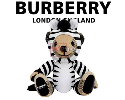 卡通BURBERRY熊印花图案服装裁片T恤卫衣烫图印花花型素材