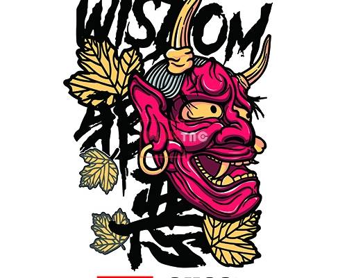 国潮风中国风邪恶素材T恤印花