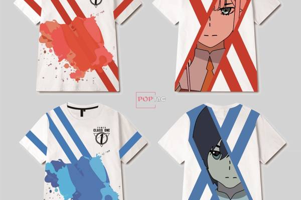 色彩涂鸦卡通人物印花图案服装裁片T恤卫衣烫图印花花型素材