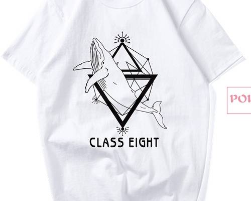 动物鲸鱼腾云字母印花图案服装裁片T恤卫衣烫图印花花型素材