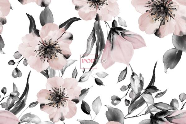 女装花型花卉图案直印清新