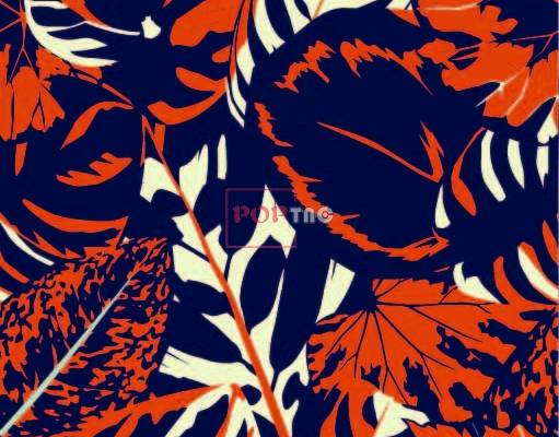 植物叶子热带印花花型服装纺织数码印花花型素材