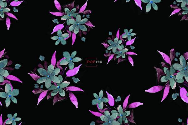 中老年多彩植物花卉拼接印花图案服装纺织数码印花花型素材