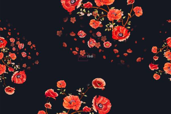 中老年多彩植物花卉拼接印花图案服装纺织数码印花花型素材妈妈装