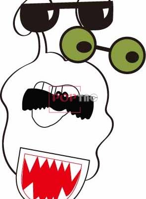 几何抽象动漫印花图案服装裁片T恤卫衣烫图印花花型素材