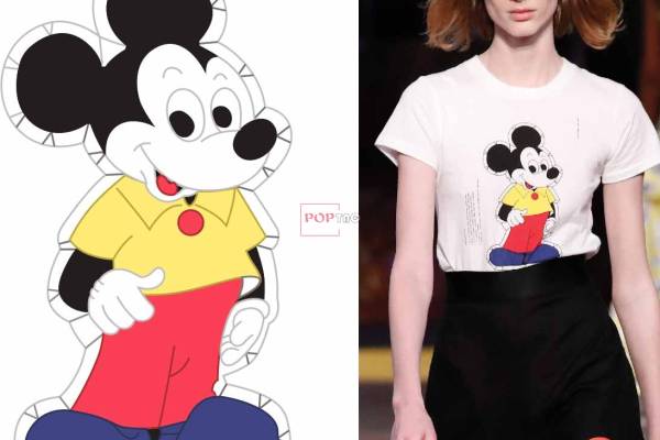 卡通动漫米奇印花图案服装裁片T恤卫衣烫图印花花型素材