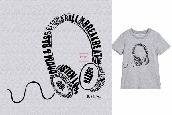 耳机图案字母印花服装裁片T恤卫衣烫图印花花型素材