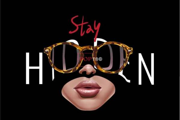 女士人物豹纹眼镜字母印花图案服装裁片T恤卫衣烫图印花花型素材