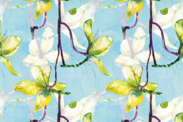 中老年多彩植物花卉拼接印花图案服装纺织数码印花花型素材妈妈装