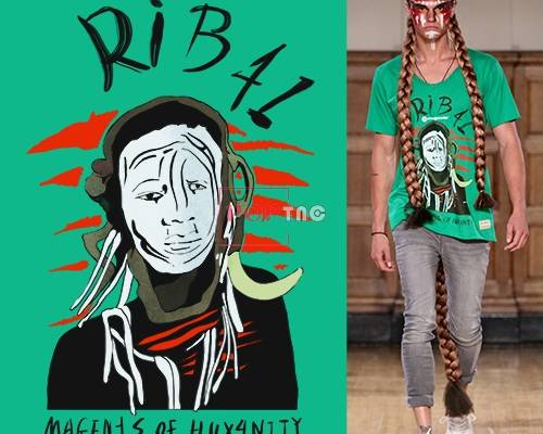 原始人字母印花图案服装裁片T恤卫衣烫图印花花型素材