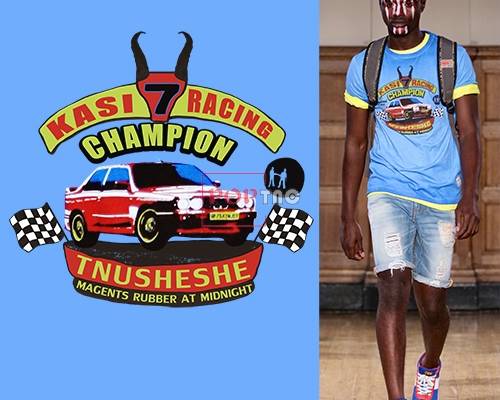 汽车图案字母印花服装裁片T恤卫衣烫图印花花型素材