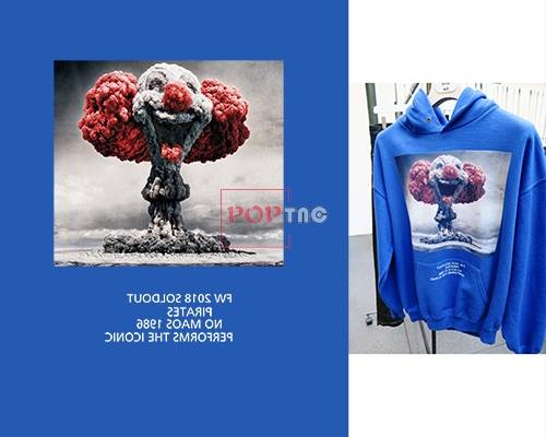 小丑字母印花图案服装裁片T恤卫衣烫图印花花型素材