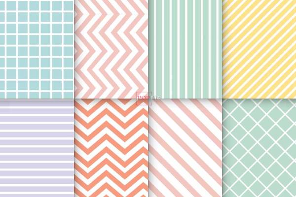 波浪条纹格子印花图案服装纺织数码印花花型素材