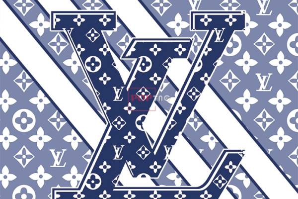 复古LV花纹字母印花图案服装纺织数码印花花型素材