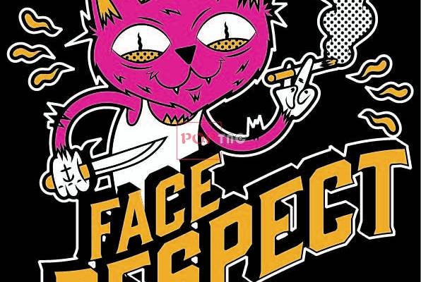 卡通动物猫咪字母印花图案服装裁片T恤卫衣烫图印花花型素材