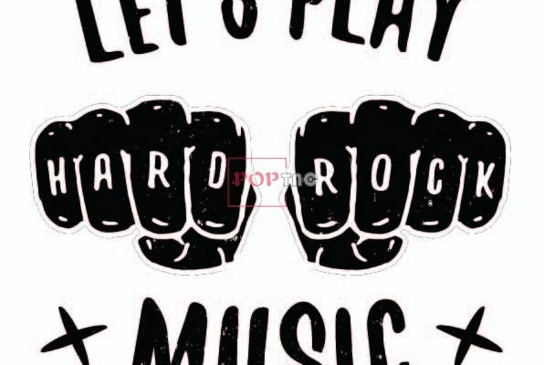 字母图案拳头印花服装裁片T恤卫衣烫图印花花型素材