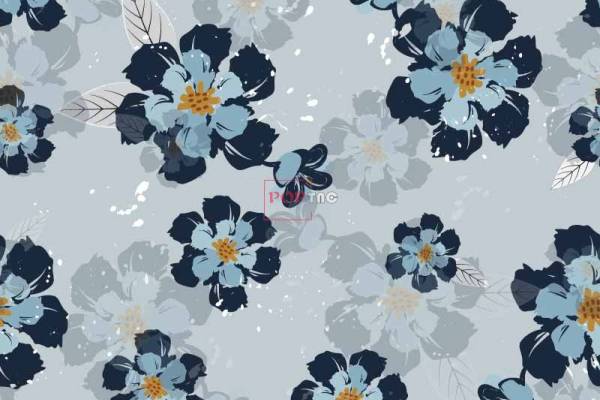 水彩植物花朵拼接印花图案服装纺织数码印花花型素材