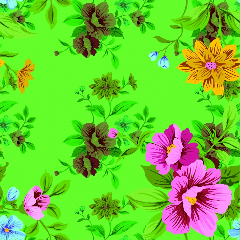 植物花朵印花图案服装纺织数码印花花型素材