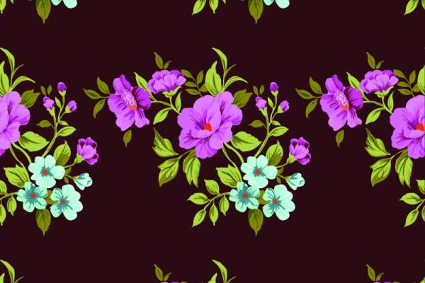 植物花朵印花图案服装纺织数码印花花型素材