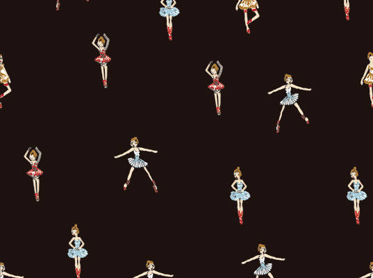 卡通跳舞的小人印花图案服装纺织数码印花花型素材