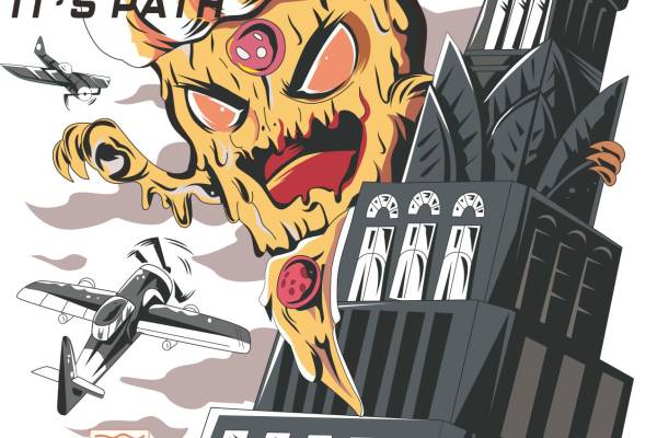 几何图案怪兽字母印花服装裁片T恤卫衣烫图印花花型素材