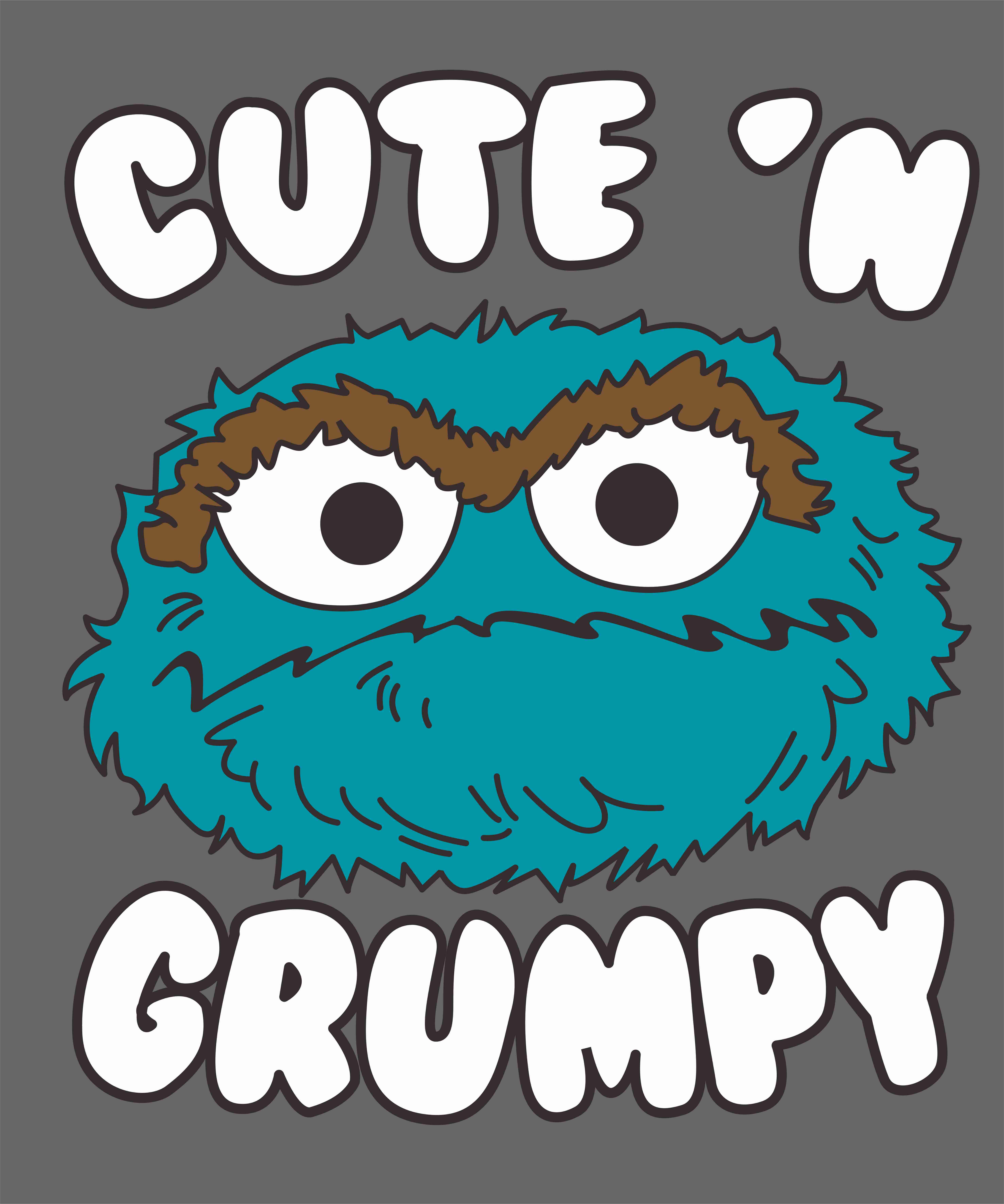 卡通动漫潮牌芝麻街字母印花图案服装裁片T恤卫衣烫图印花花型素材